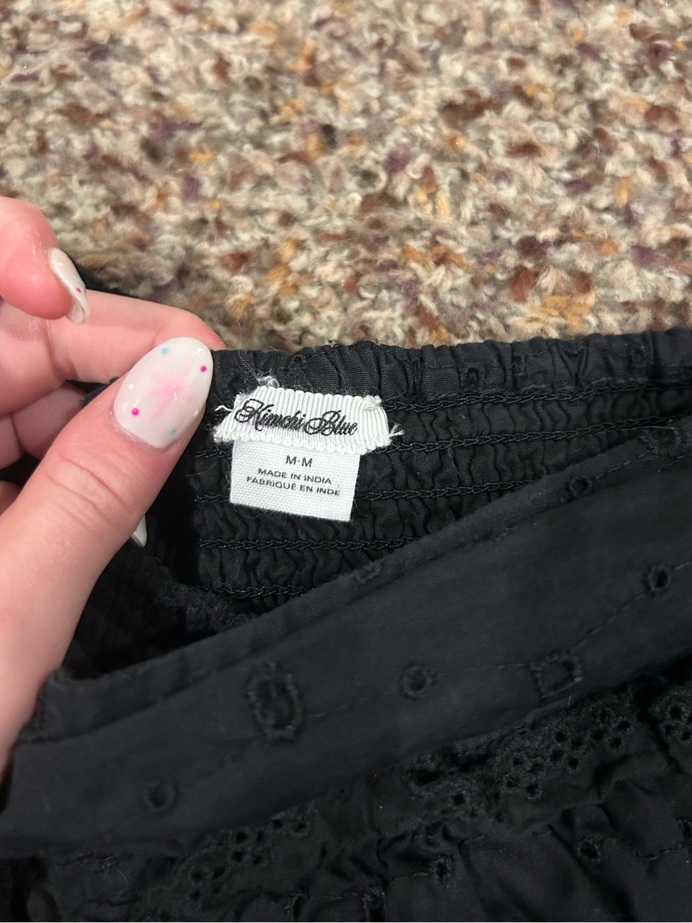 Black Ruffle Shorts - Picture 4 of 4